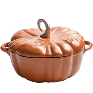 Casserole en Citrouille gaz, induction 3,7L couleur orange 24cm anti-adhésive